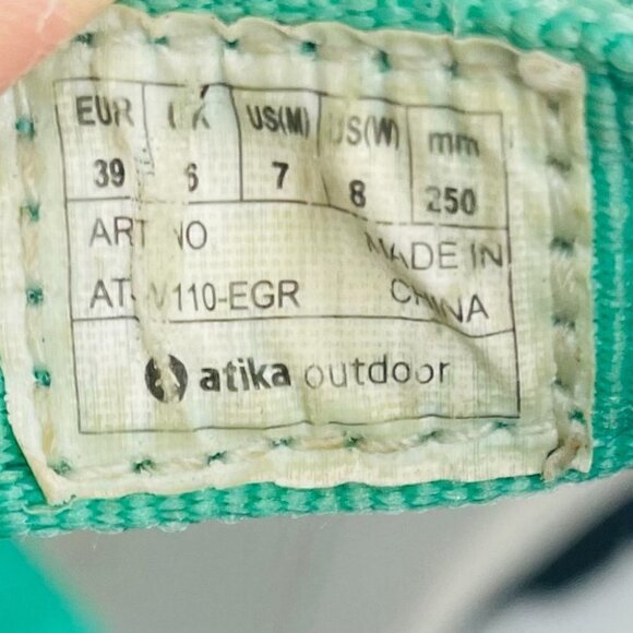 Atika Unisex Adults Maya AT-W110-EGR Blue Hiking Strappy Sandal Size W 8 M 7 - Picture 10 of 10